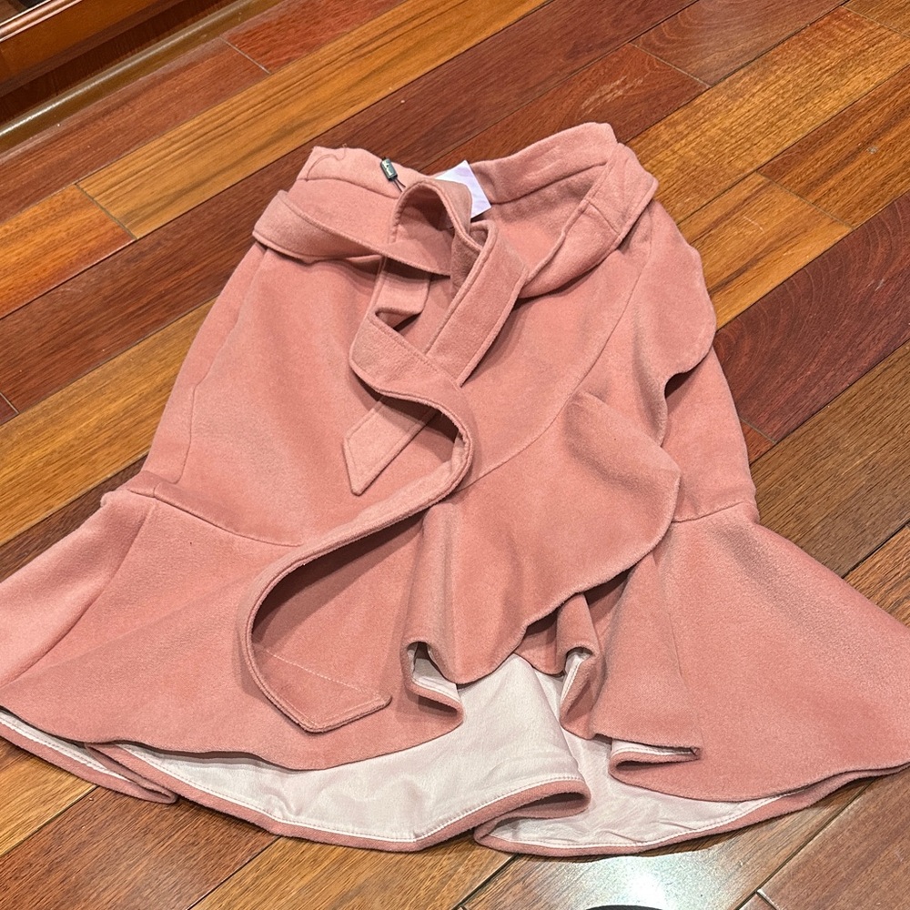 Pink ruffle skirt